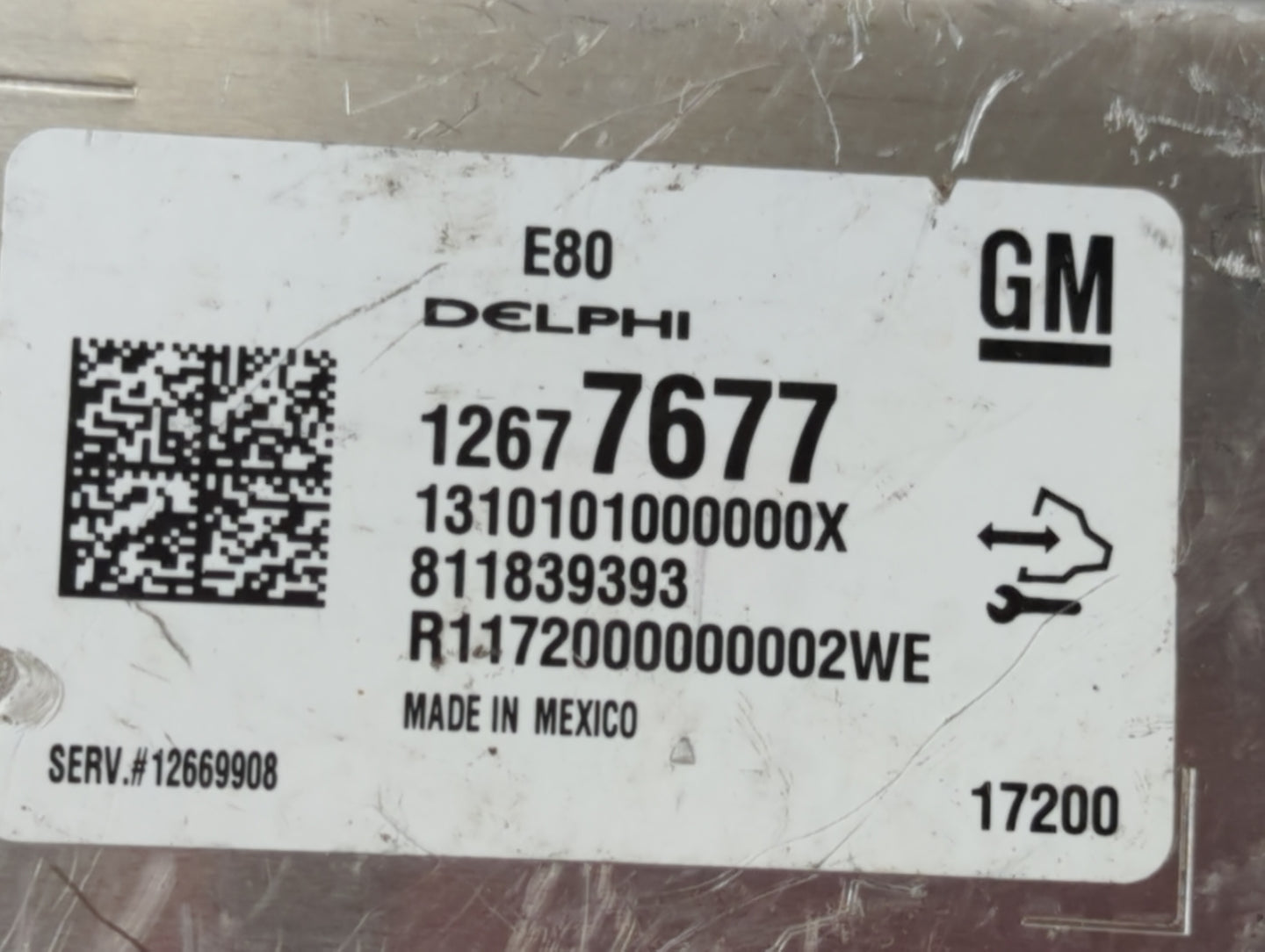 2017-2019 Chevrolet Cruze PCM Engine Control Computer ECU ECM PCU OEM P/N:12669908 12680876 Fits OEM Used Auto Parts - Oemus