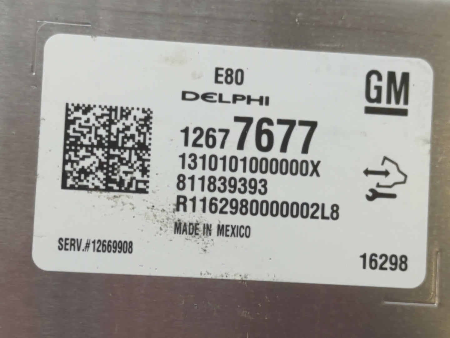 2017-2019 Chevrolet Cruze PCM Engine Control Computer ECU ECM PCU OEM P/N:12669908 12677677 Fits OEM Used Auto Parts - Oemus
