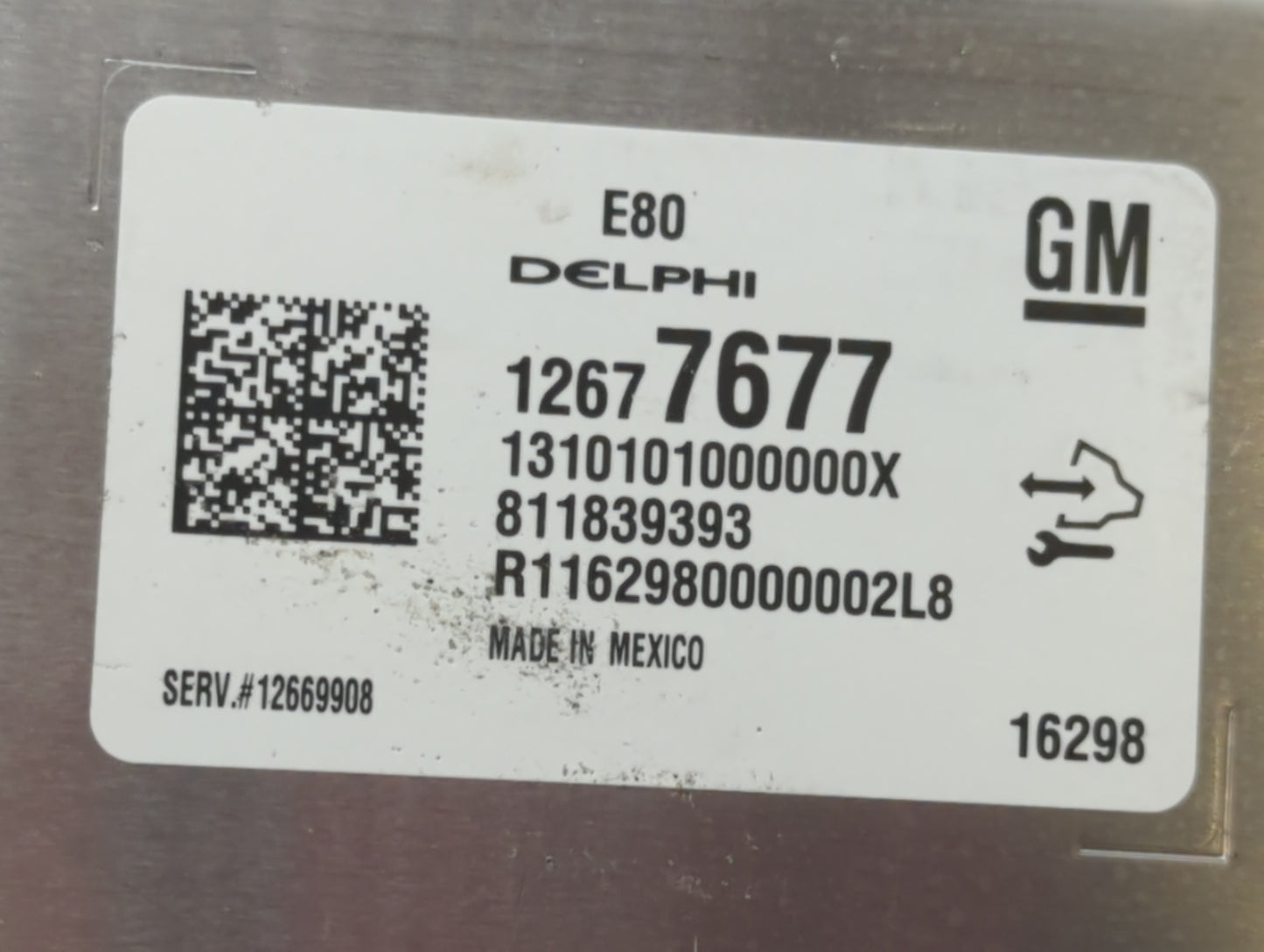 2017-2019 Chevrolet Cruze PCM Engine Control Computer ECU ECM PCU OEM P/N:12669908 12677677 Fits OEM Used Auto Parts - Oemus