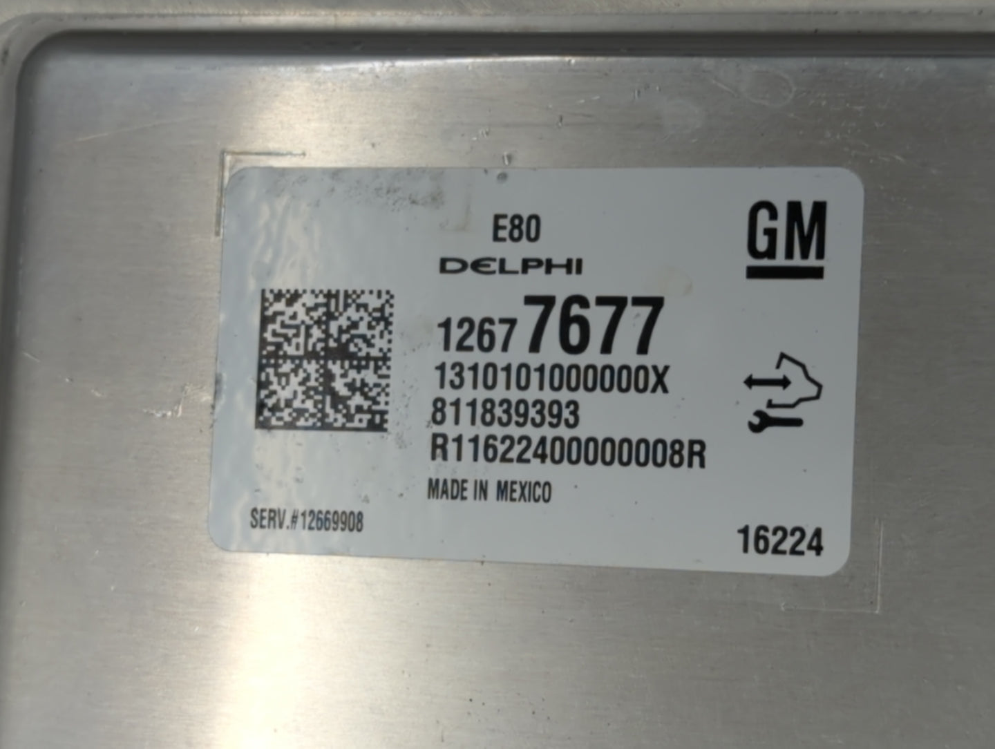 2017-2019 Chevrolet Cruze PCM Engine Control Computer ECU ECM PCU OEM P/N:12677677 12669908 Fits OEM Used Auto Parts - Oemus