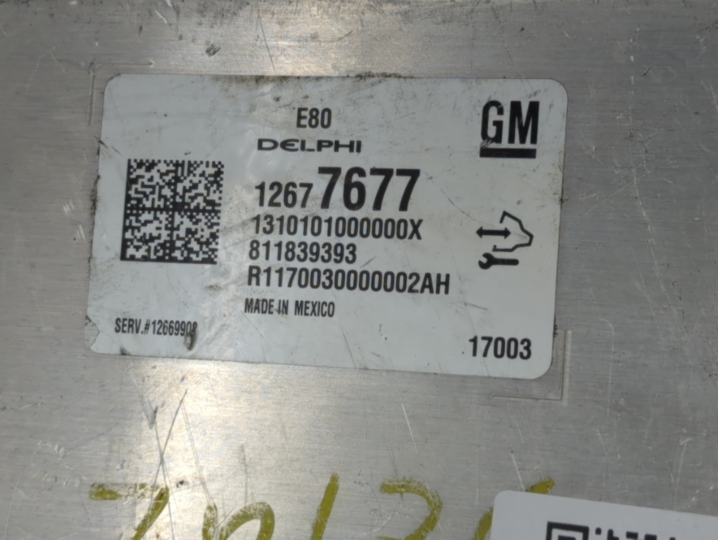 2017-2019 Chevrolet Cruze PCM Engine Control Computer ECU ECM PCU OEM P/N:12677677 12692812 Fits OEM Used Auto Parts - Oemus