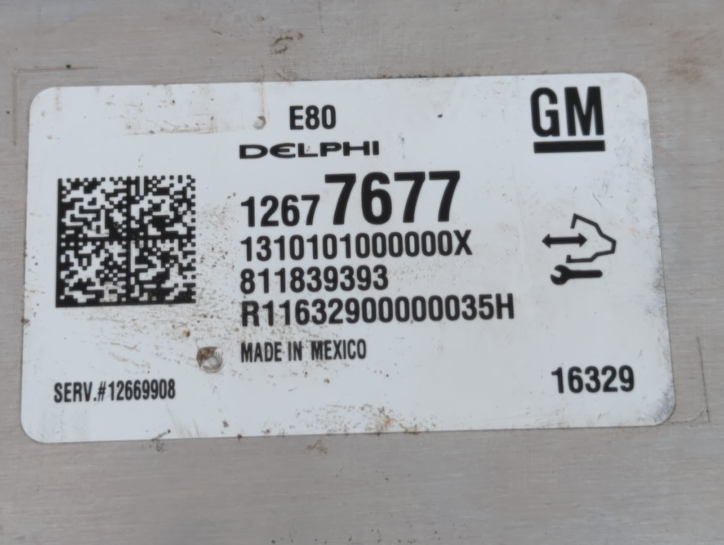 2017-2019 Chevrolet Cruze PCM Engine Control Computer ECU ECM PCU OEM P/N:12677677 Fits Fits 2017 2018 2019 2020 2021 2022 O