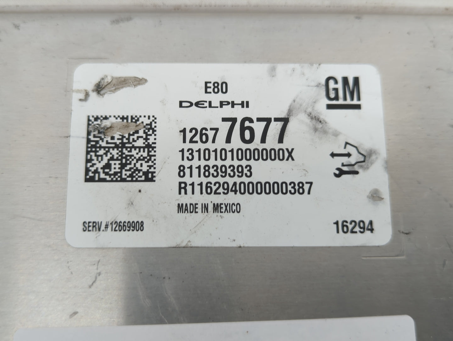 2017-2019 Chevrolet Cruze PCM Engine Control Computer ECU ECM PCU OEM P/N:12669908 12677677 Fits OEM Used Auto Parts - Oemus