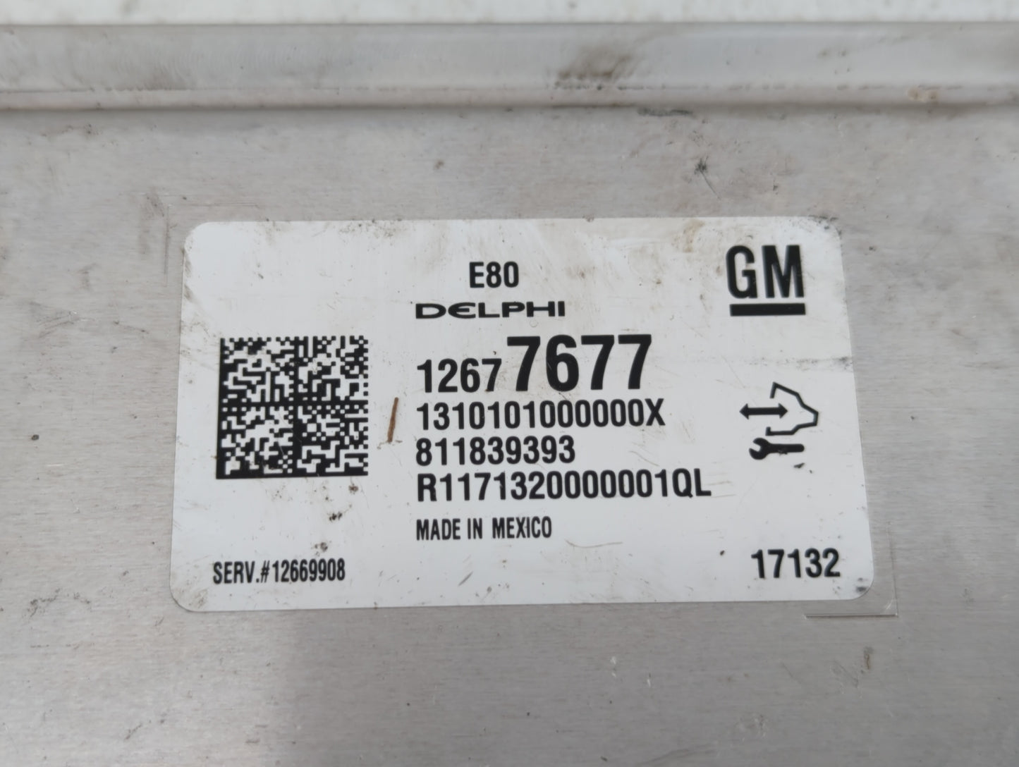 2017-2019 Chevrolet Cruze PCM Engine Control Computer ECU ECM PCU OEM P/N:12669908 12677677 Fits OEM Used Auto Parts - Oemus