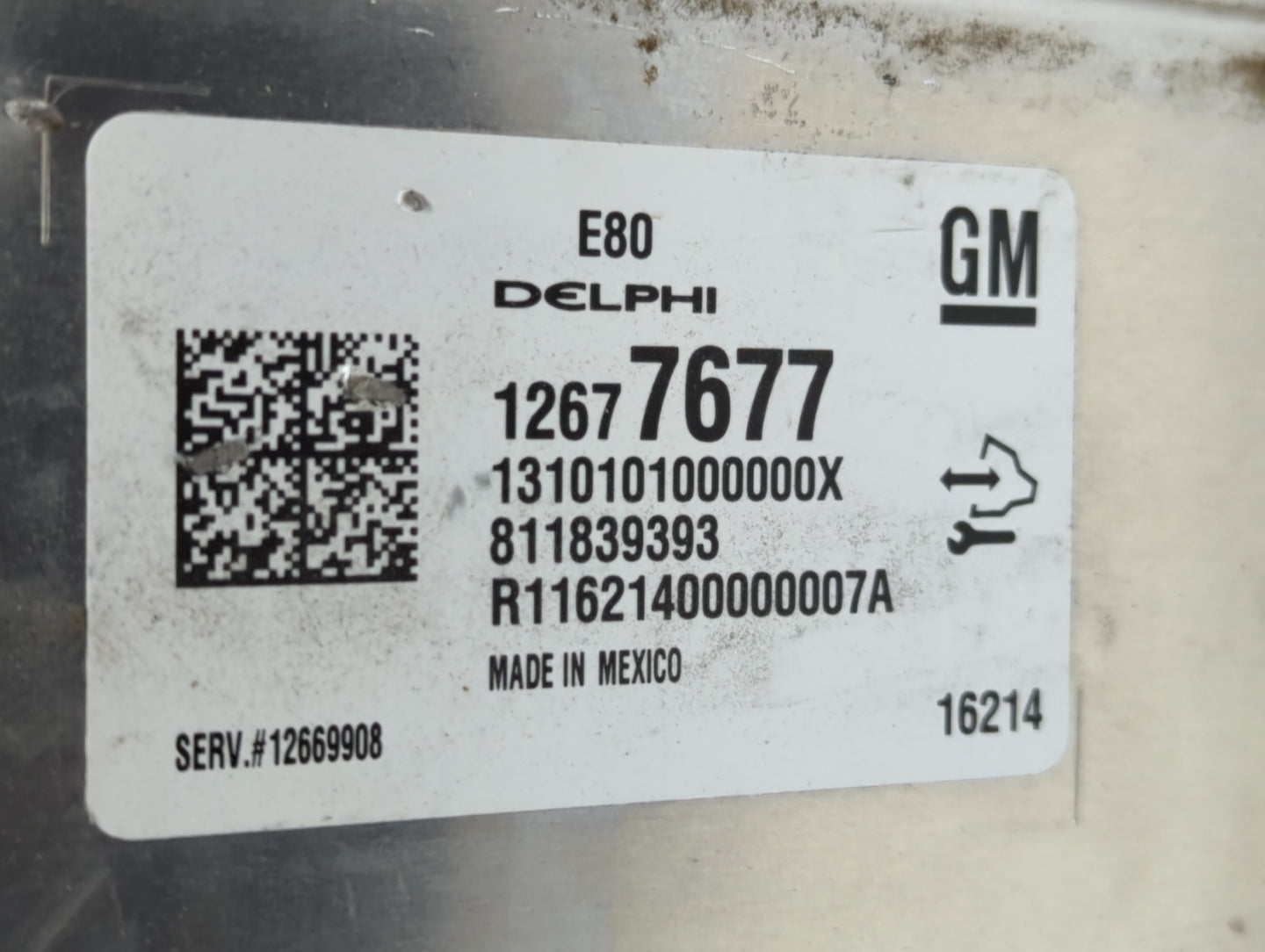 2017-2019 Chevrolet Cruze PCM Engine Control Computer ECU ECM PCU OEM P/N:12677677 Fits Fits 2017 2018 2019 2020 2021 2022 O