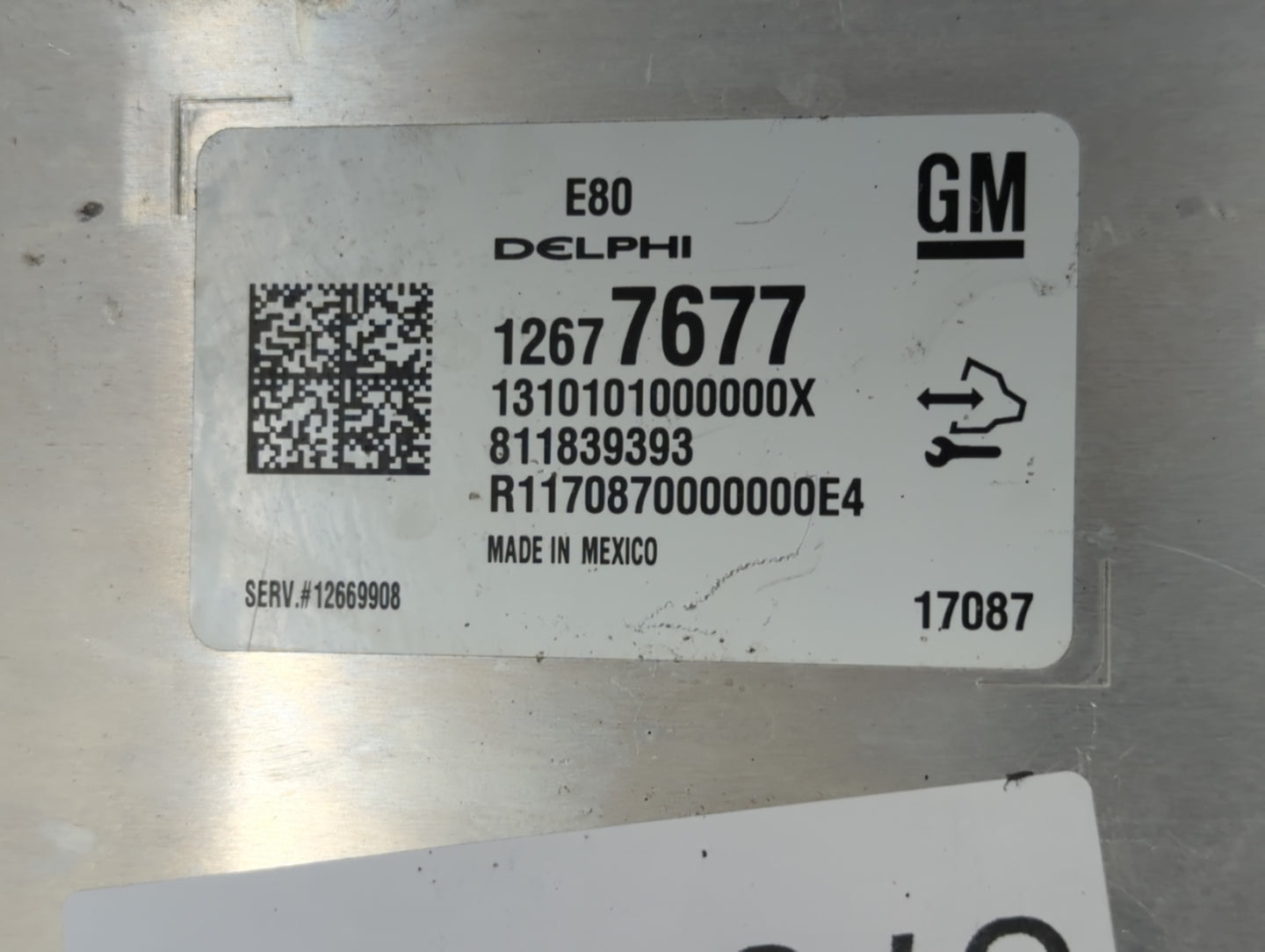 2017-2019 Chevrolet Cruze PCM Engine Control Computer ECU ECM PCU OEM P/N:12677677 Fits Fits 2017 2018 2019 2020 2021 2022 O