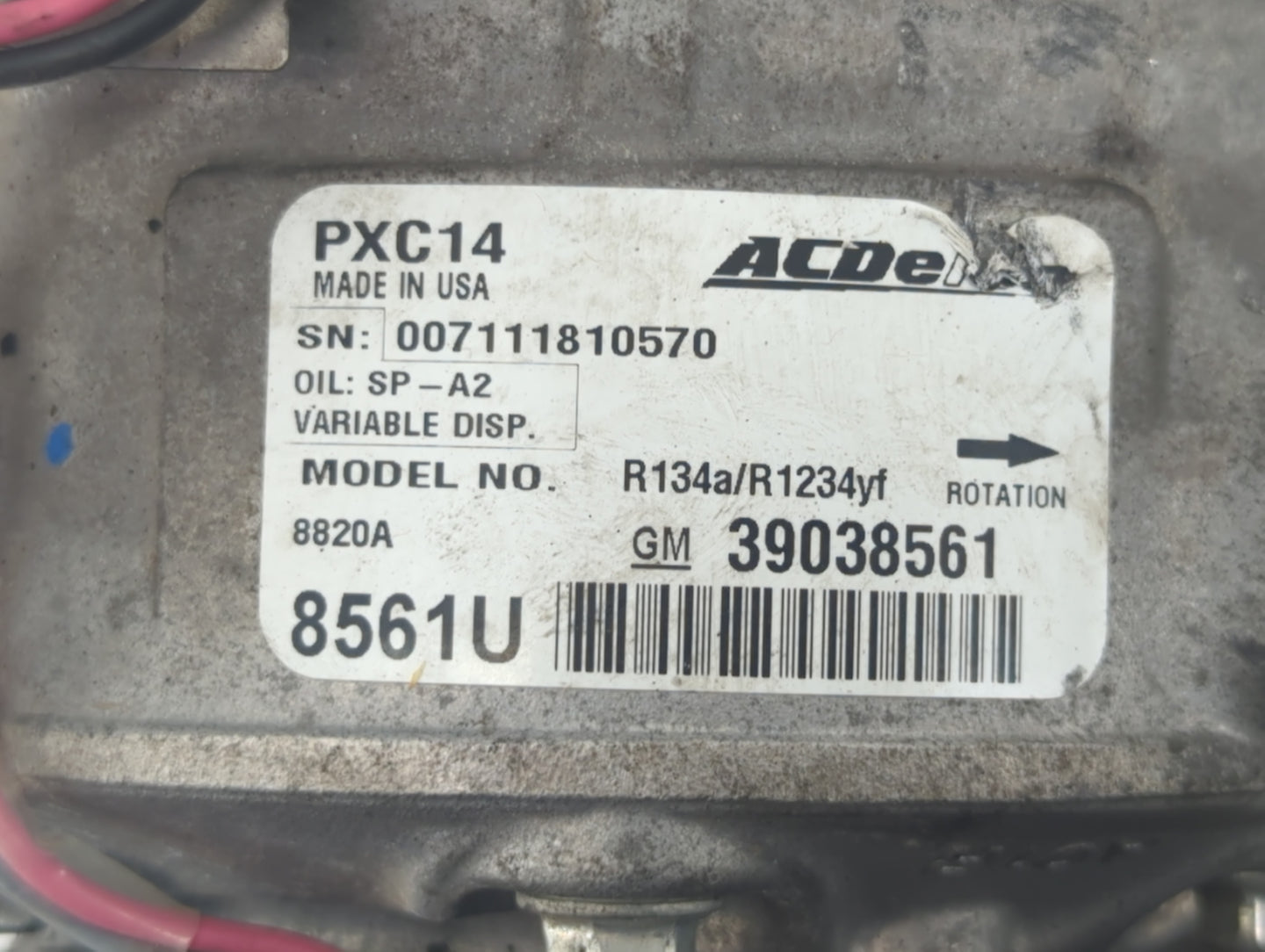 2017-2017 Chevrolet Cruze Air Conditioning A/c Ac Compressor Oem - Oemusedautoparts1.com