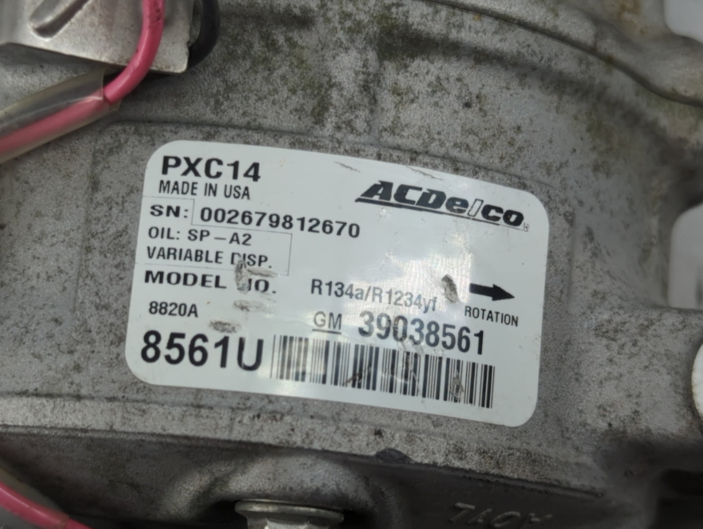 2017-2017 Chevrolet Cruze Air Conditioning A/c Ac Compressor Oem - Oemusedautoparts1.com
