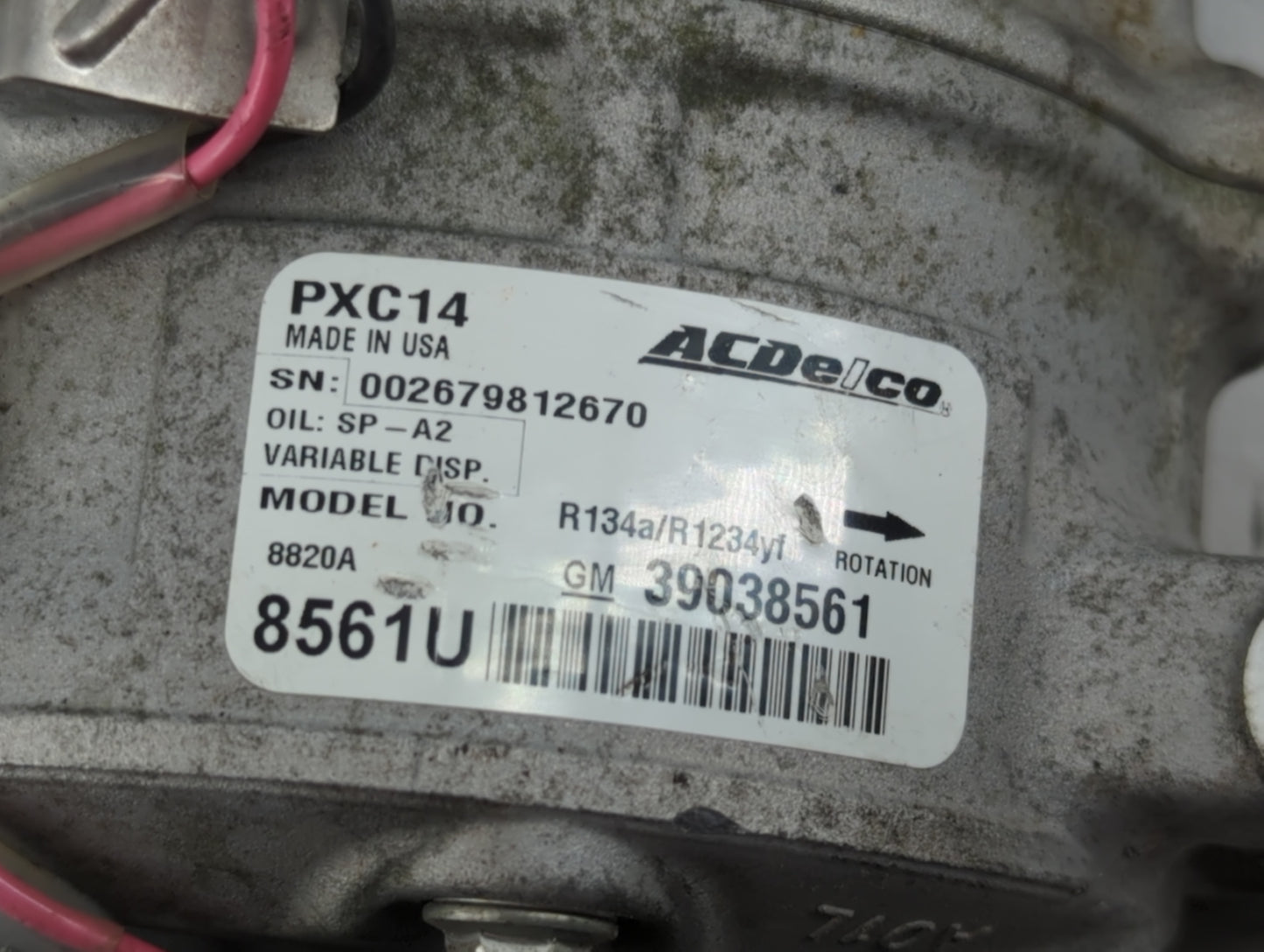 2017-2017 Chevrolet Cruze Air Conditioning A/c Ac Compressor Oem - Oemusedautoparts1.com