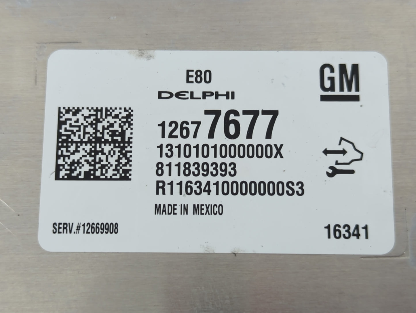 2017-2019 Chevrolet Cruze PCM Engine Control Computer ECU ECM PCU OEM P/N:12677677 Fits Fits 2017 2018 2019 2020 2021 2022 O
