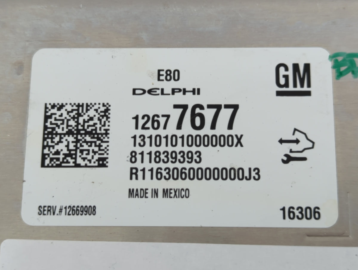 2017-2019 Chevrolet Cruze PCM Engine Control Computer ECU ECM PCU OEM P/N:12677677 Fits 2017 2018 2019 2020 2021 2022 OEM Us