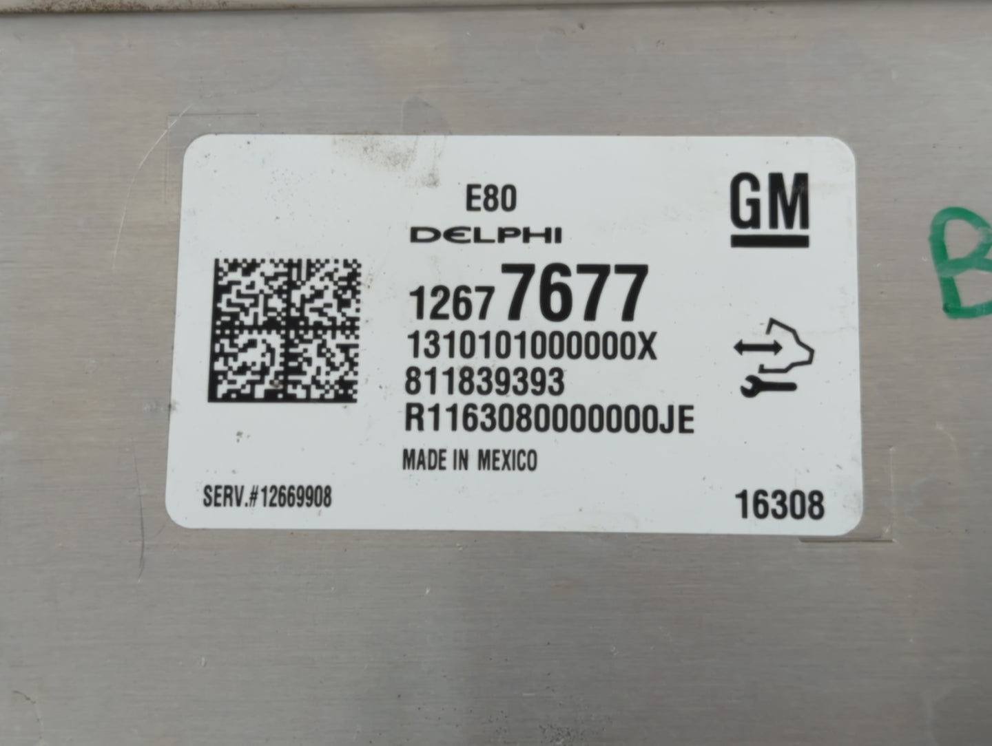 2017-2019 Chevrolet Cruze PCM Engine Control Computer ECU ECM PCU OEM P/N:12669908 12677677 Fits OEM Used Auto Parts - Oemus