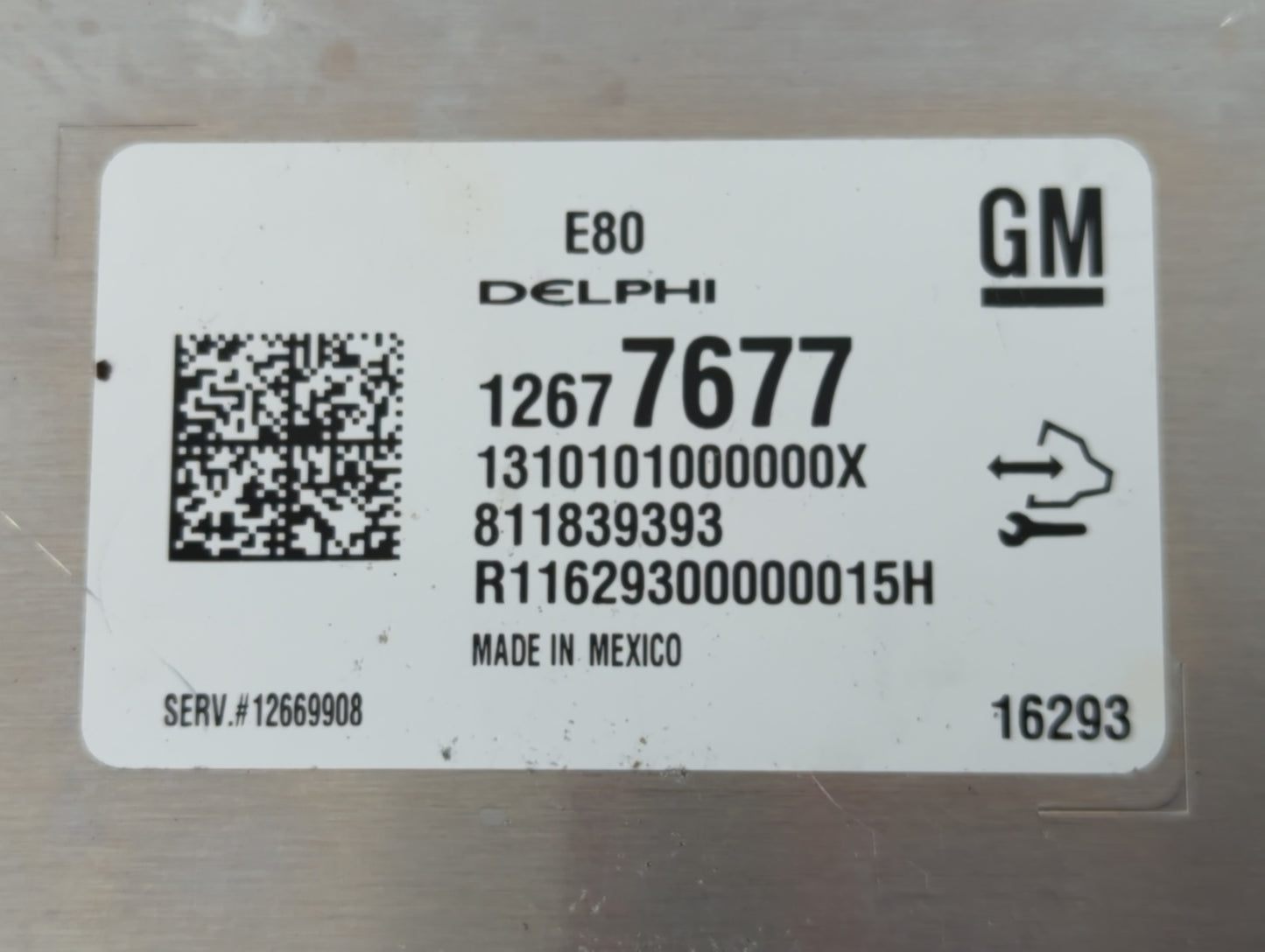 2017-2019 Chevrolet Cruze PCM Engine Control Computer ECU ECM PCU OEM P/N:12677677 Fits Fits 2017 2018 2019 2020 2021 2022 O