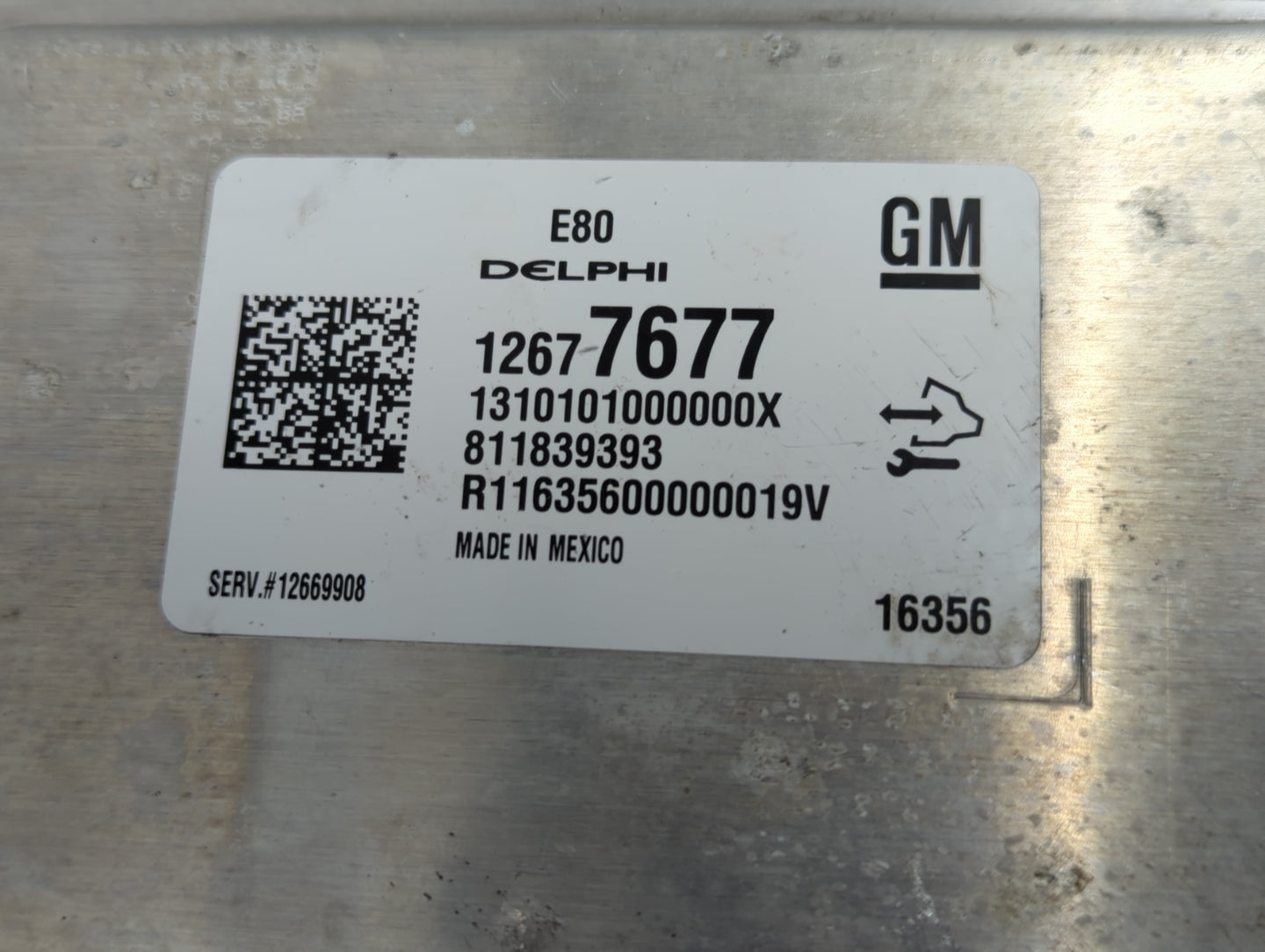 2017-2019 Chevrolet Cruze PCM Engine Control Computer ECU ECM PCU OEM P/N:12677677 12669908 Fits OEM Used Auto Parts - Oemus