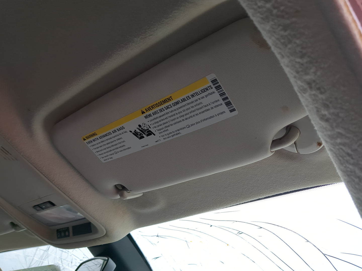 2017-2019 Chevrolet Cruze Sun Visor Shade Replacement Passenger Right Mirror Fits Fits 2017 2018 2019 OEM Used Auto Parts - 