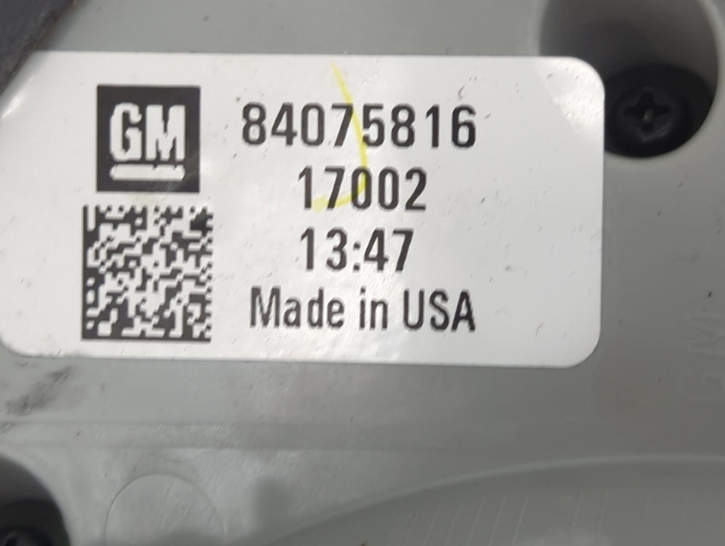 2016-2017 Chevrolet Cruze Driver Left Side Deck Lid Mounted Tail Light 829586 - Oemusedautoparts1.com