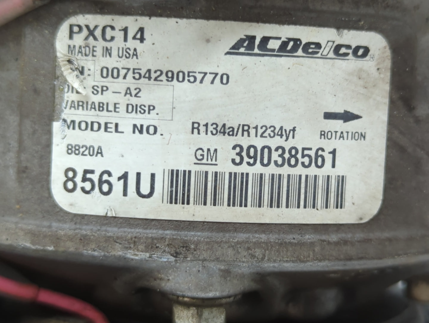 2016-2018 Chevrolet Cruze Air Conditioning A/c Ac Compressor Oem - Oemusedautoparts1.com