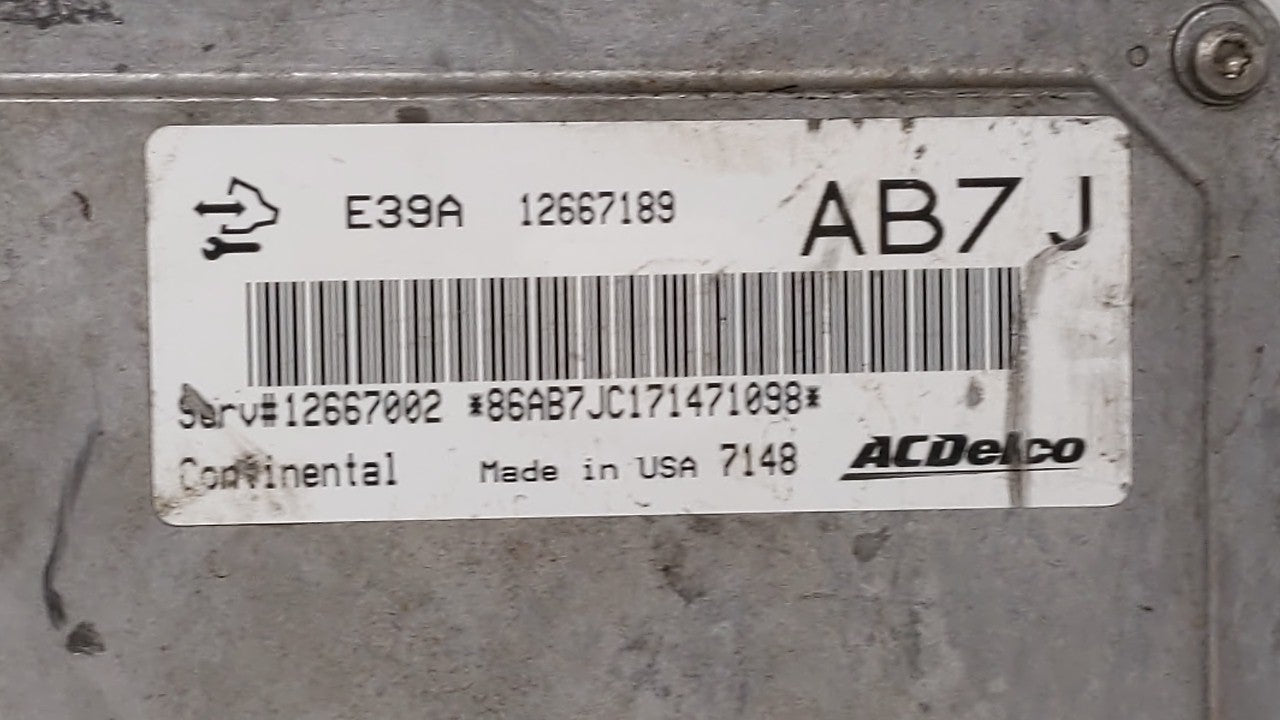 2017 Chevrolet Equinox PCM Engine Control Computer ECU ECM PCU OEM P/N:12667002 12667189, 12685918 Fits Fits 2018 2019 2020 