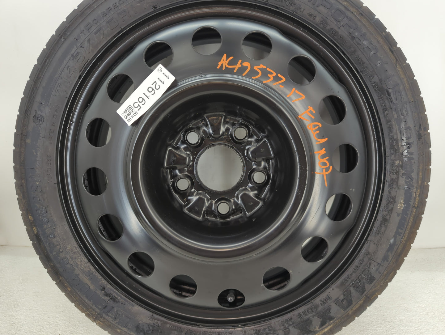 2010-2017 Chevrolet Equinox Spare Donut Tire Wheel Rim Oem - Oemusedautoparts1.com