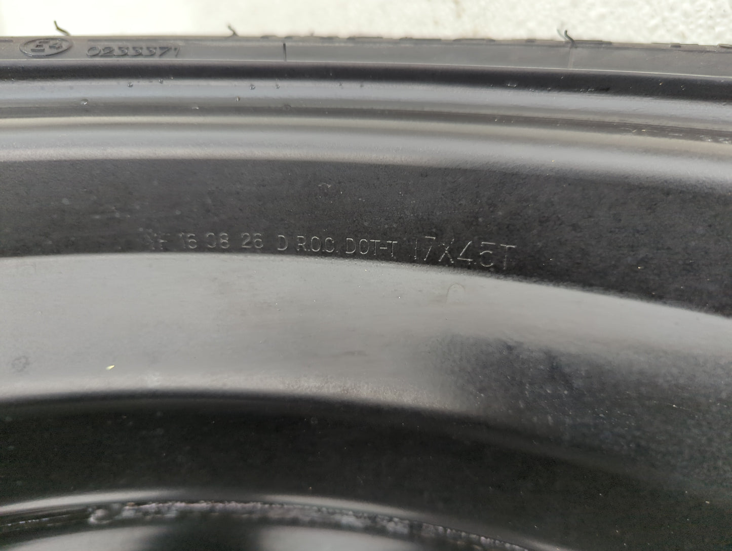 2010-2017 Chevrolet Equinox Spare Donut Tire Wheel Rim Oem - Oemusedautoparts1.com
