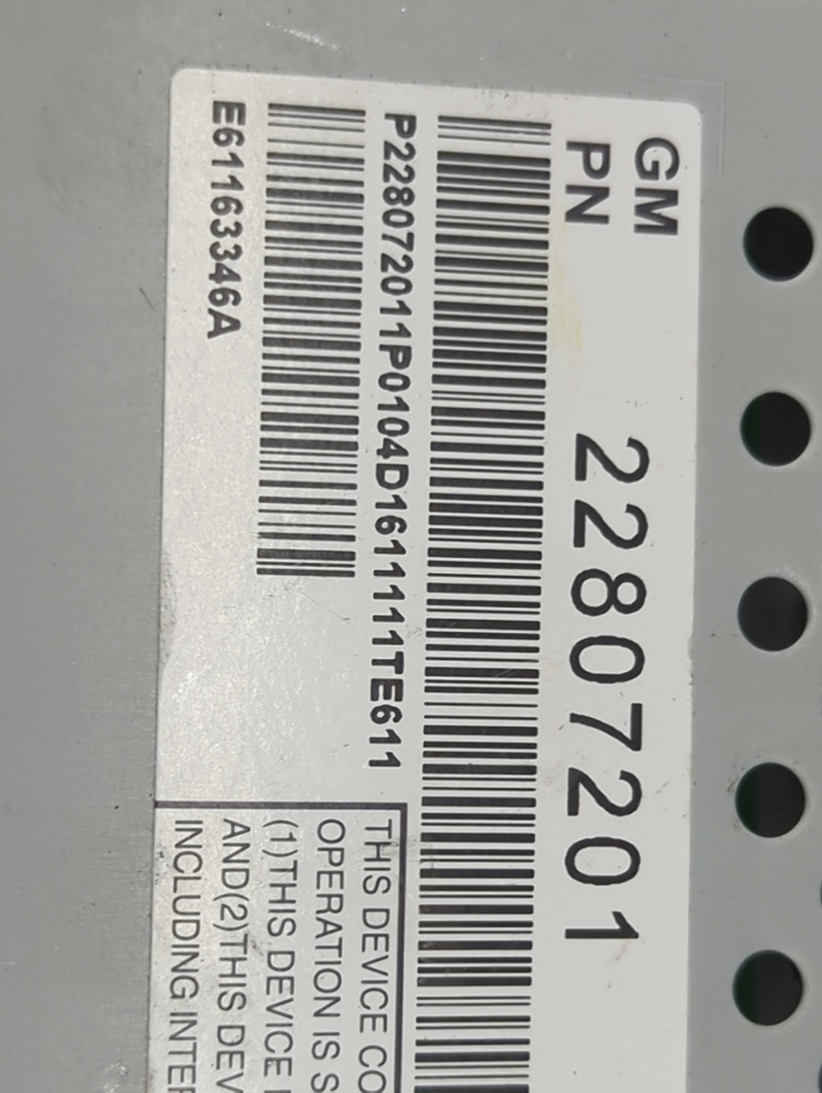 2012-2017 Chevrolet Equinox Information Display Screen 1143099 - Oemusedautoparts1.com