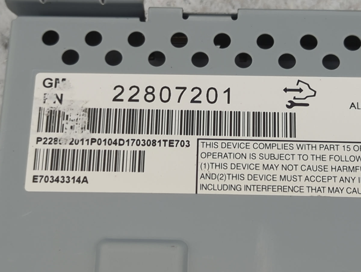 2012-2017 Chevrolet Equinox Information Display Screen 1147645 - Oemusedautoparts1.com