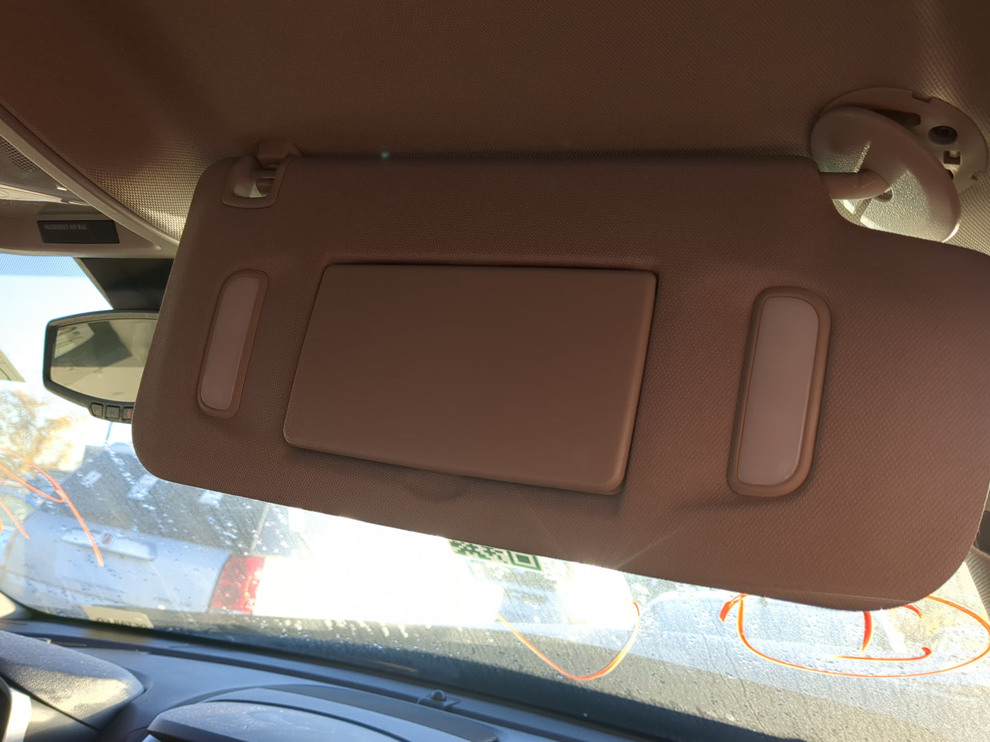 2010-2017 Chevrolet Equinox Sun Visor Shade Replacement Passenger Right Mirror Fits Fits 2010 2011 2012 2013 2014 2015 2016 
