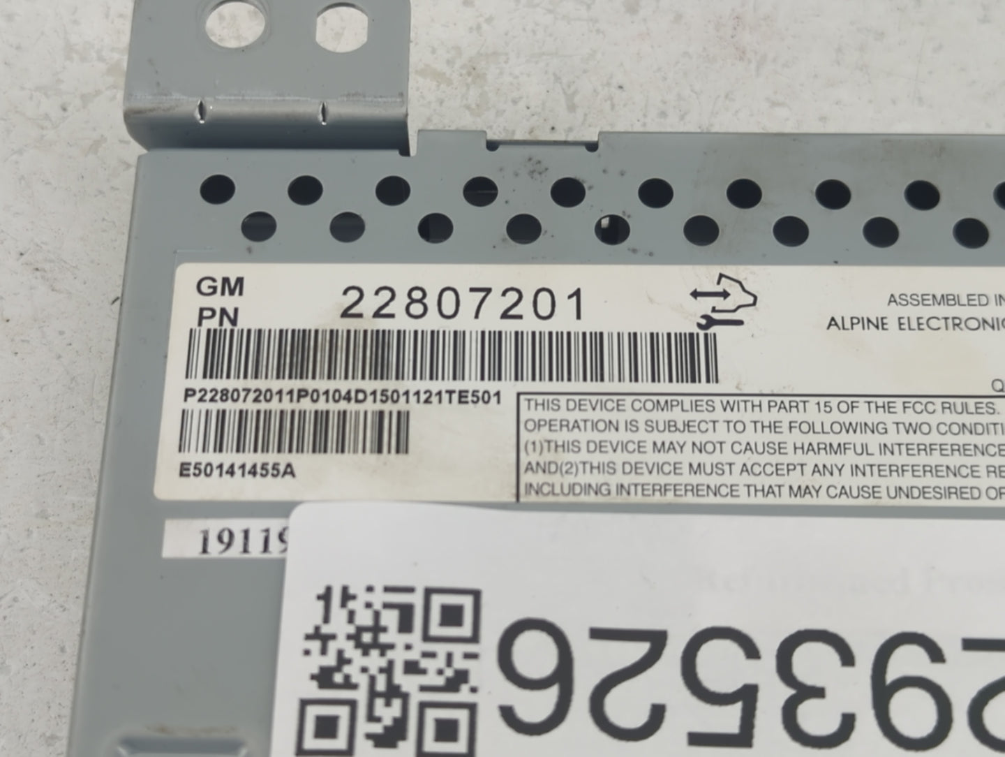 2012-2017 Chevrolet Equinox Information Display Screen - Oemusedautoparts1.com