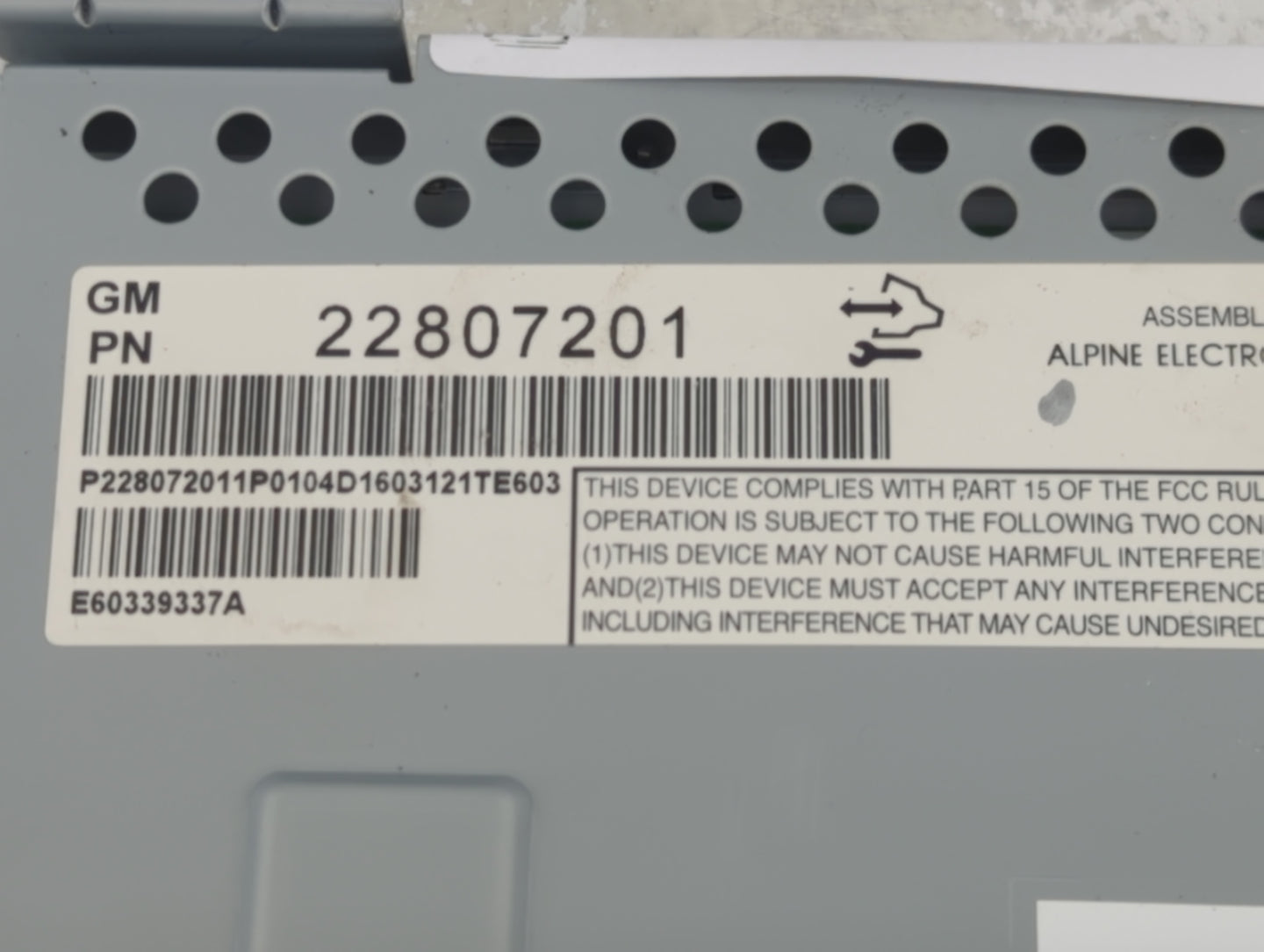 2012-2017 Chevrolet Equinox Information Display Screen - Oemusedautoparts1.com