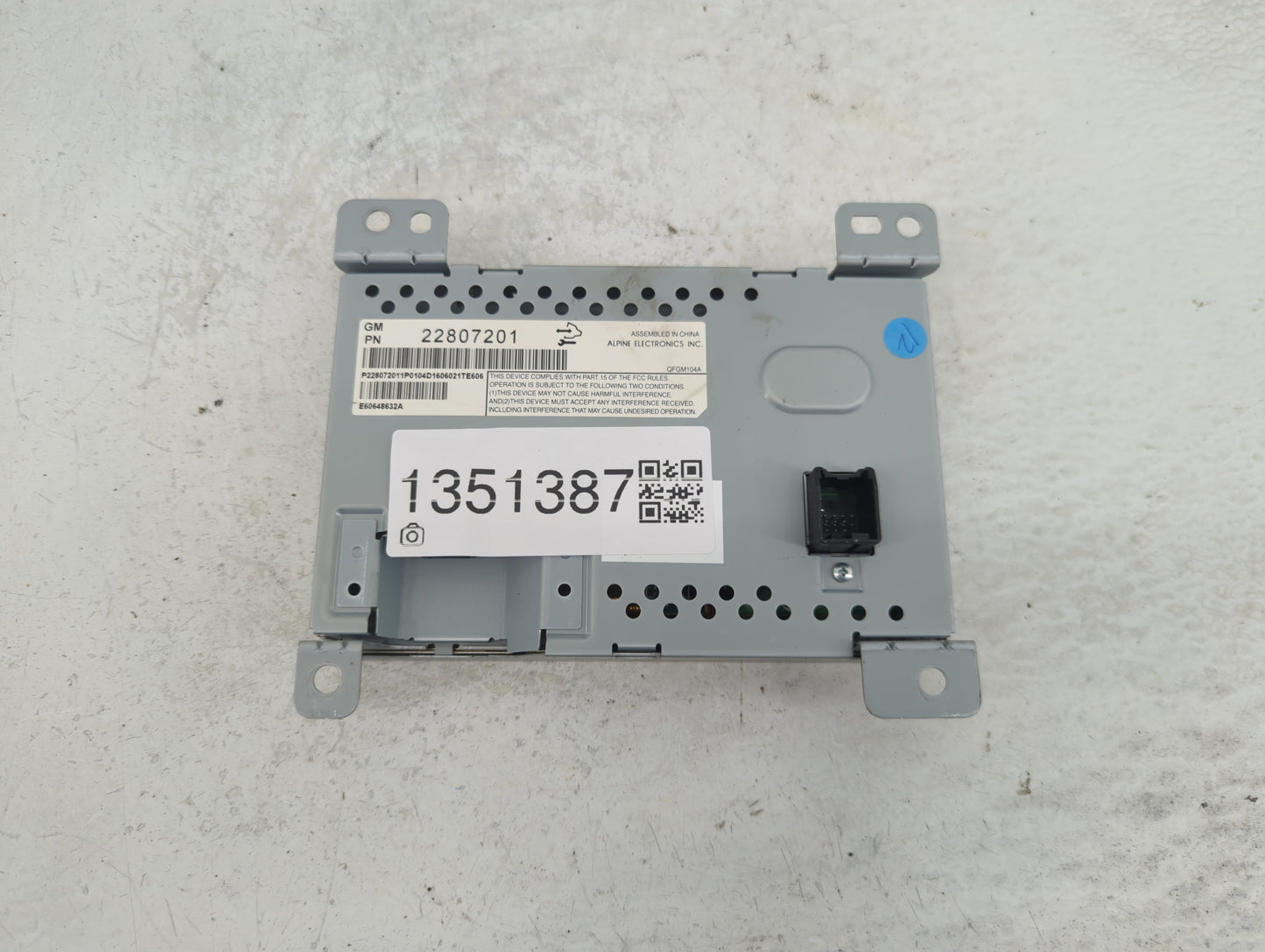 2012-2017 Chevrolet Equinox Information Display Screen - Oemusedautoparts1.com