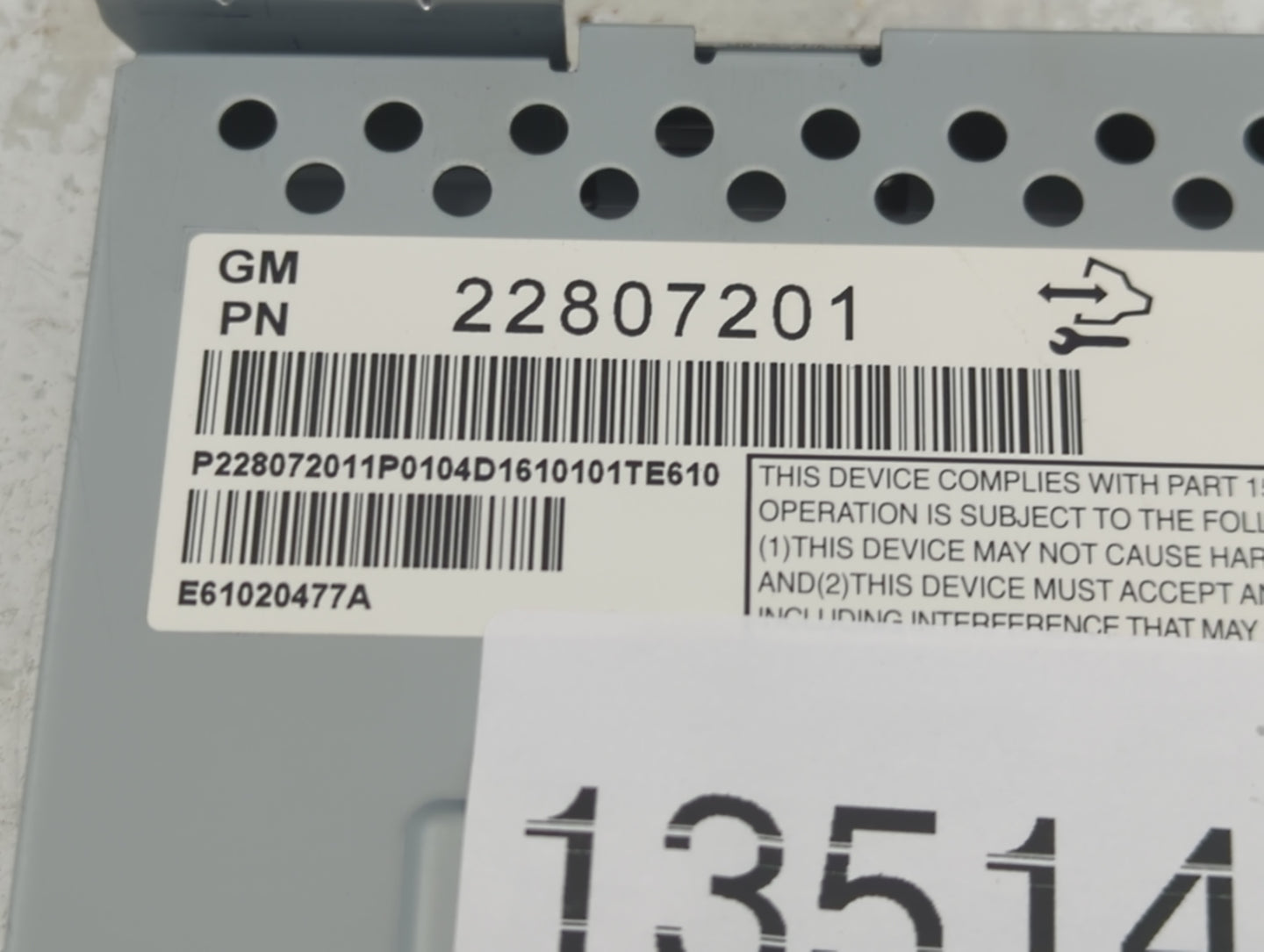 2012-2017 Chevrolet Equinox Information Display Screen - Oemusedautoparts1.com