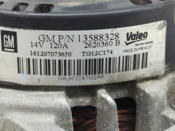 2010-2017 Chevrolet Equinox Alternator Replacement Generator Charging Assembly Engine OEM P/N:2620360 B 13588328 Fits OEM Used Auto Parts