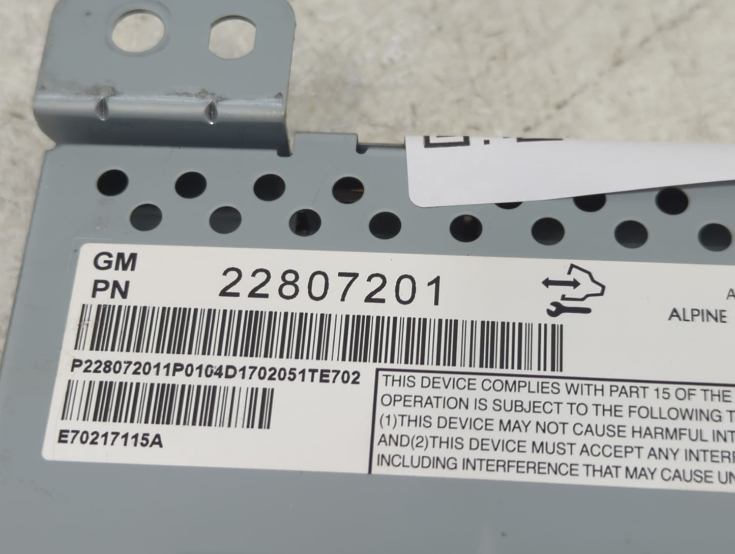 2012-2017 Chevrolet Equinox Information Display Screen - Oemusedautoparts1.com