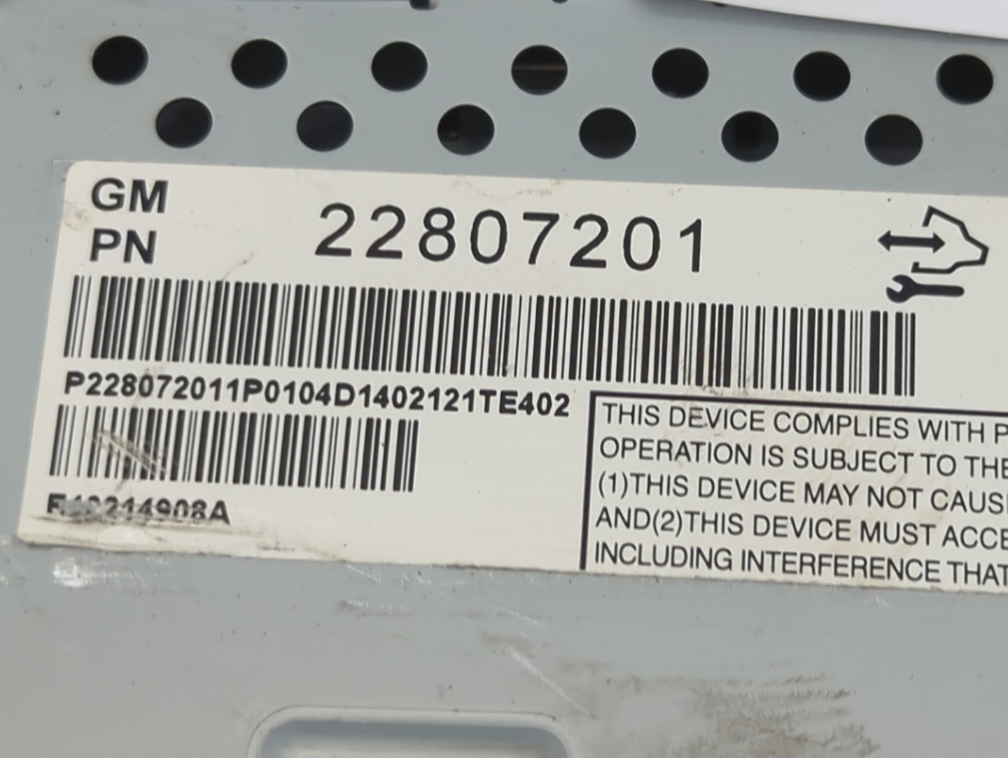 2012-2017 Chevrolet Equinox Information Display Screen 1467790 - Oemusedautoparts1.com