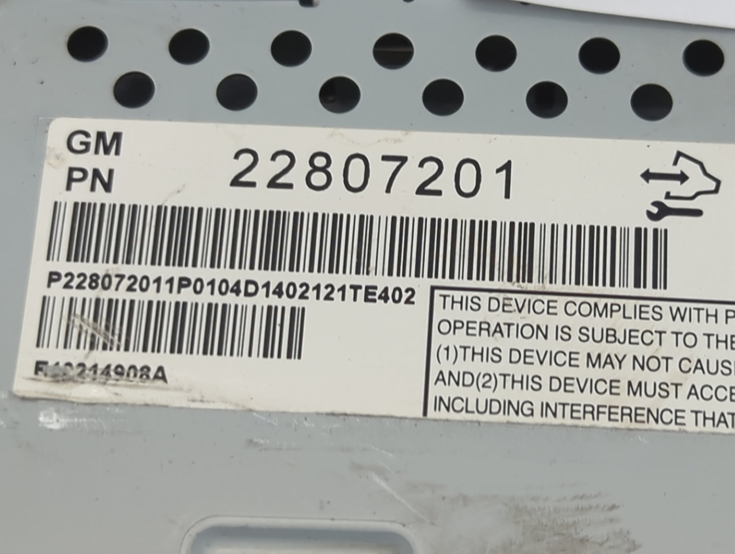 2012-2017 Chevrolet Equinox Information Display Screen 1467790 - Oemusedautoparts1.com