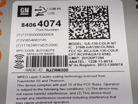 2016-2017 Chevrolet Equinox Radio AM FM Cd Player Receiver Replacement P/N:84064074 GA-130-COLR-NT Fits Fits 2016 2017 OEM U