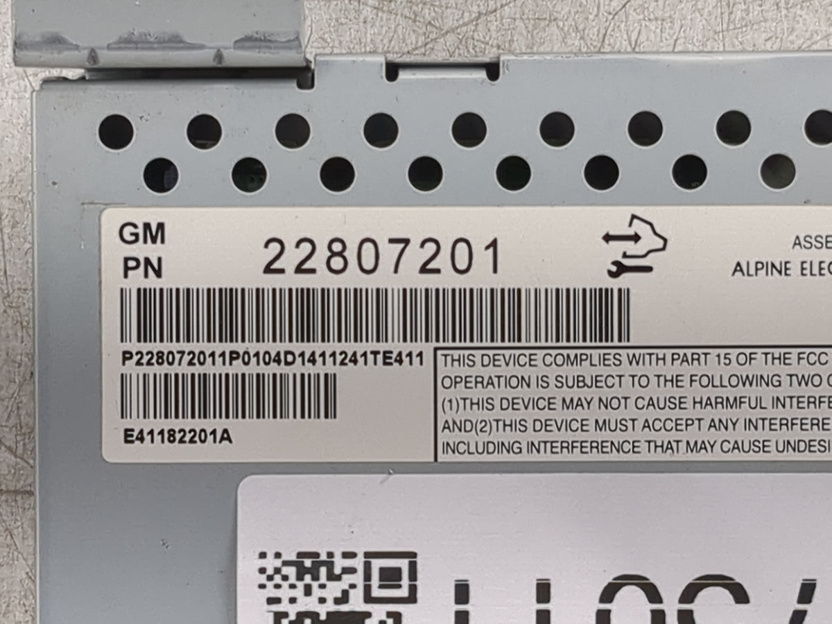 2012-2017 Chevrolet Equinox Information Radio Display Screen 1475011 - Oemusedautoparts1.com