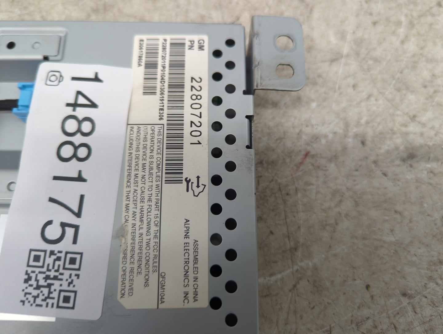 2012-2017 Chevrolet Equinox Information Display Screen 1488175 - Oemusedautoparts1.com