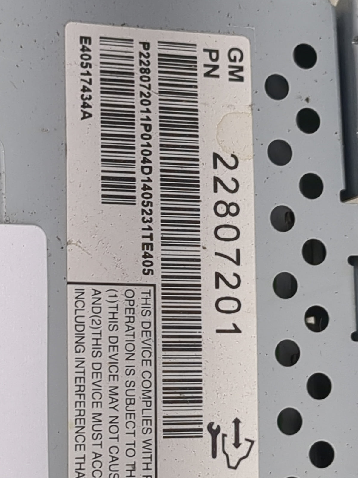 2012-2017 Chevrolet Equinox Information Radio Display Screen 1494981 - Oemusedautoparts1.com