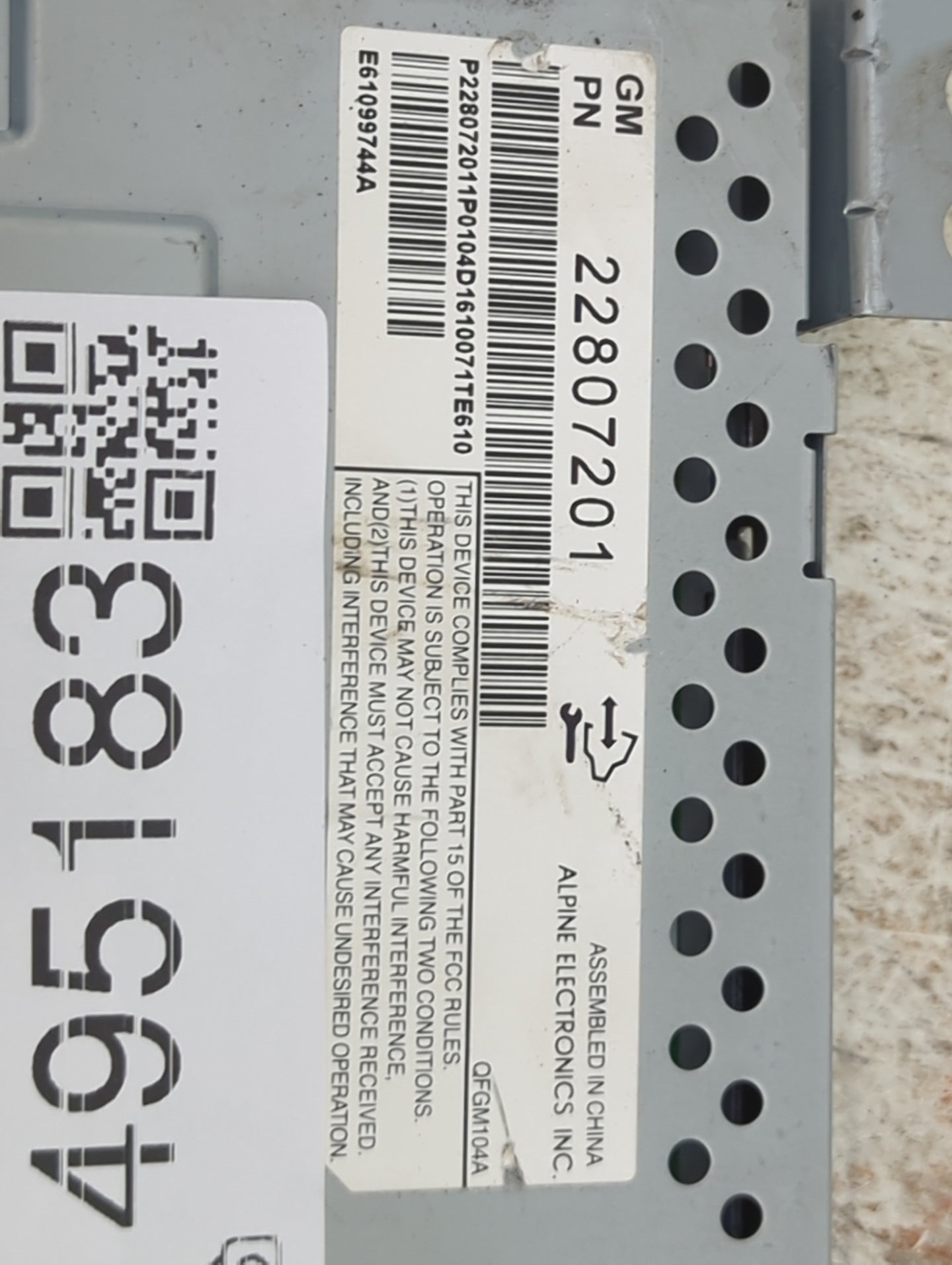 2012-2017 Chevrolet Equinox Information Display Screen 1495183 - Oemusedautoparts1.com