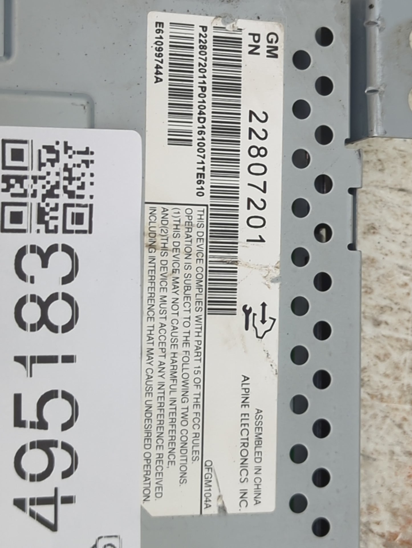 2012-2017 Chevrolet Equinox Information Display Screen 1495183 - Oemusedautoparts1.com