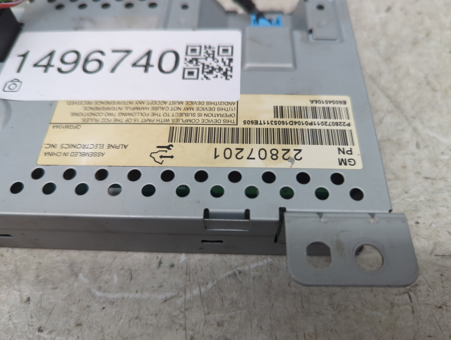 2012-2017 Chevrolet Equinox Information Display Screen 1496740 - Oemusedautoparts1.com