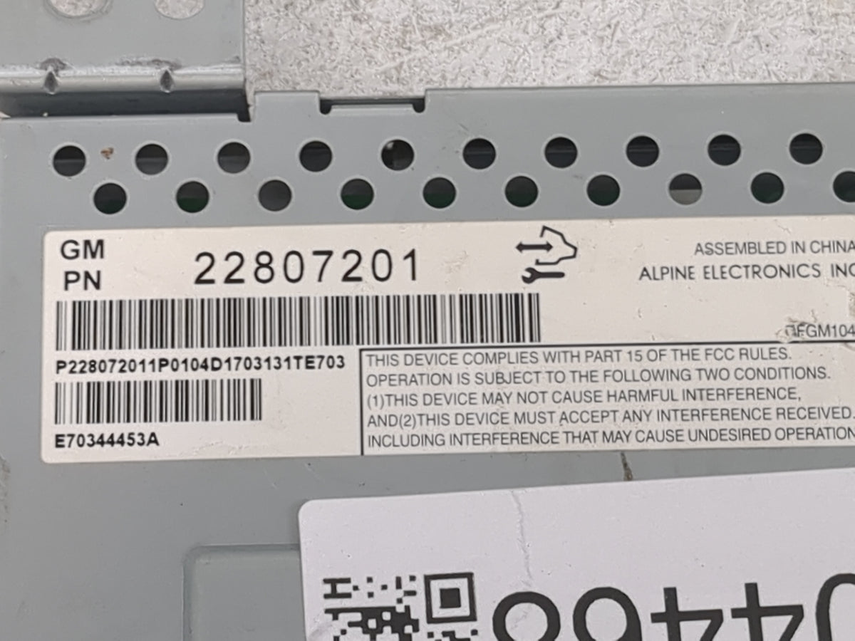 2012-2017 Chevrolet Equinox Information Radio Display Screen 1504468 - Oemusedautoparts1.com