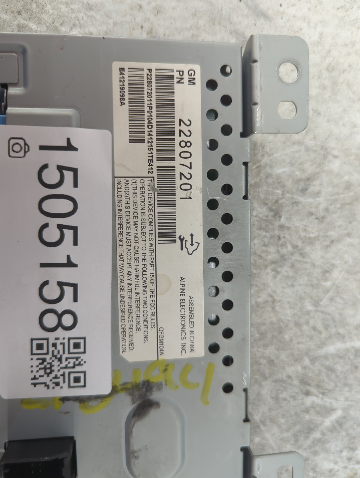 2012-2017 Chevrolet Equinox Information Radio Display Screen 1505158 - Oemusedautoparts1.com