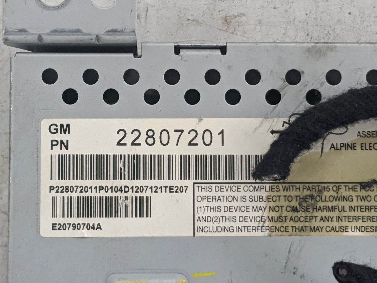 2012-2017 Chevrolet Equinox Information Radio Display Screen 1508917 - Oemusedautoparts1.com