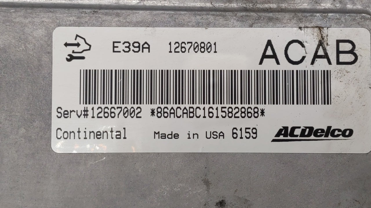 2017 Chevrolet Equinox PCM Engine Control Computer ECU ECM PCU OEM P/N:12666068 12667002, 12666070, 12667189 Fits Fits 2018 