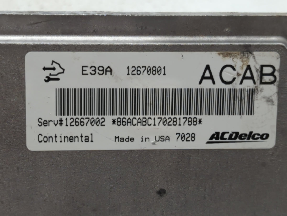 2017 Chevrolet Equinox PCM Engine Control Computer ECU ECM PCU OEM P/N:12667002 12667000, 12670801, 12694743 Fits 2018 2019 