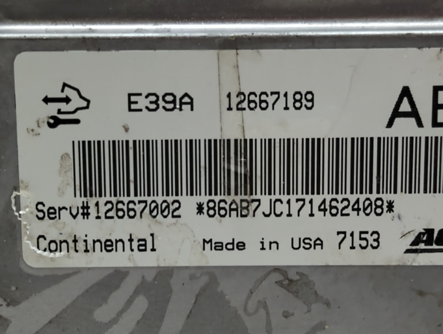 2017 Chevrolet Equinox PCM Engine Control Computer ECU ECM PCU OEM P/N:E39A 12667189 Fits Fits 2018 2019 2020 OEM Used Auto 