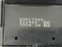 2010-2017 Chevrolet Equinox Master Power Window Switch Replacement Driver Side Left P/N:20917599 Fits OEM Used Auto Parts - 