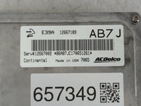 2017 Chevrolet Equinox PCM Engine Control Computer ECU ECM PCU OEM P/N:E39A 12667189 Fits Fits 2018 2019 2020 OEM Used Auto 